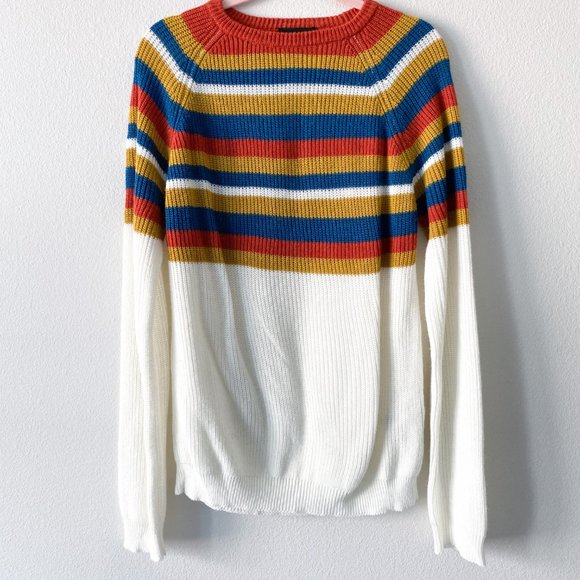 *SOLD* ASOS Striped Colorful Sweater Men's - Picture 2 of 8
